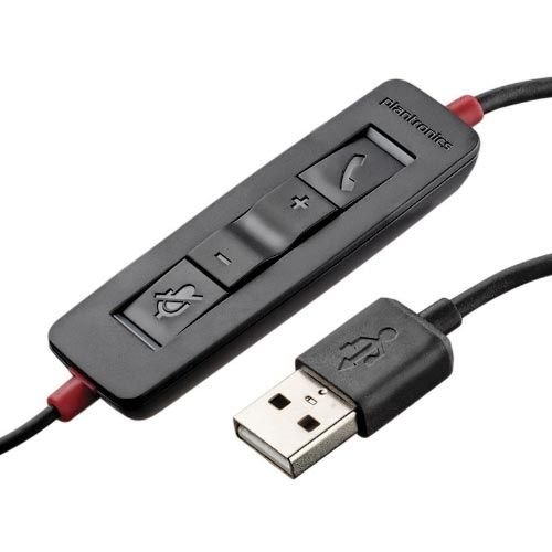 Plantronics Blackwire C315 Cuffia Mono USB Per PC | Auricolare Con Microfono, Controlli In Linea E Led | Bianco