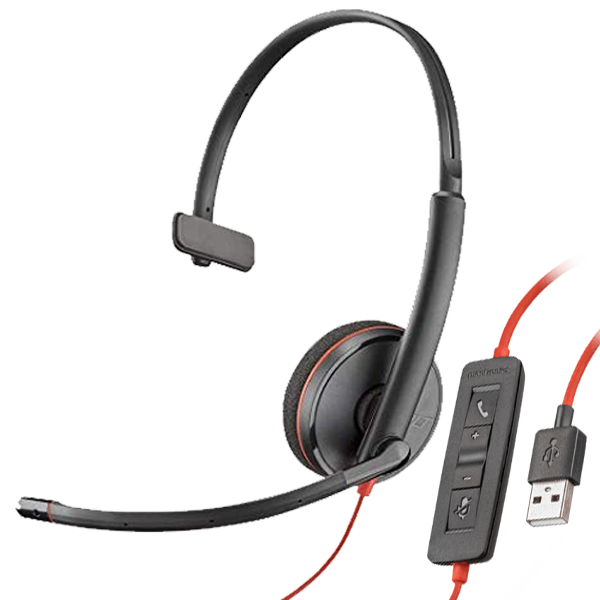 Plantronics Blackwire 3210 Tek Taraflı Taçlı Kablolu USB-A Kulaklık