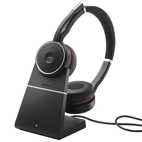 Jabra Evolve 75 Duo USB NC MS (ŞARJ ÜNİTELİ),Jabra Evolve 75 Duo